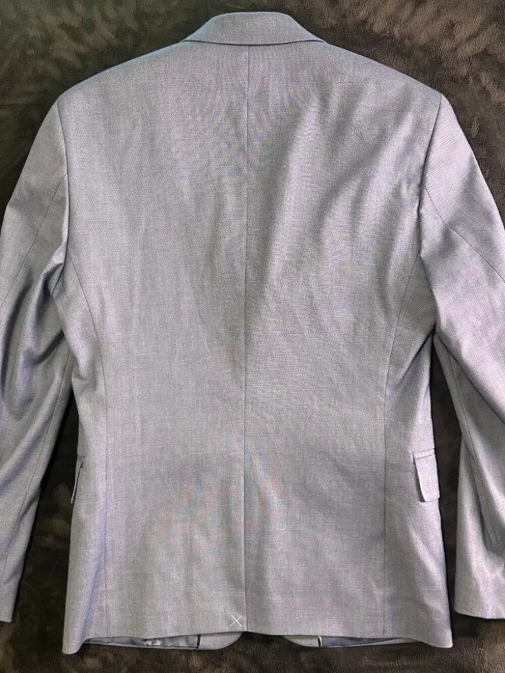 Ben Sherman Blue Blazer Jacket 34S Polyester Viscose Stretch